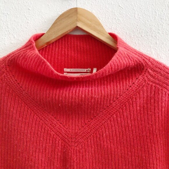 ANTHROPOLOGIE The Enza 100% Cashmere Poncho Sweater Vest Size XS - Picture 5 of 12